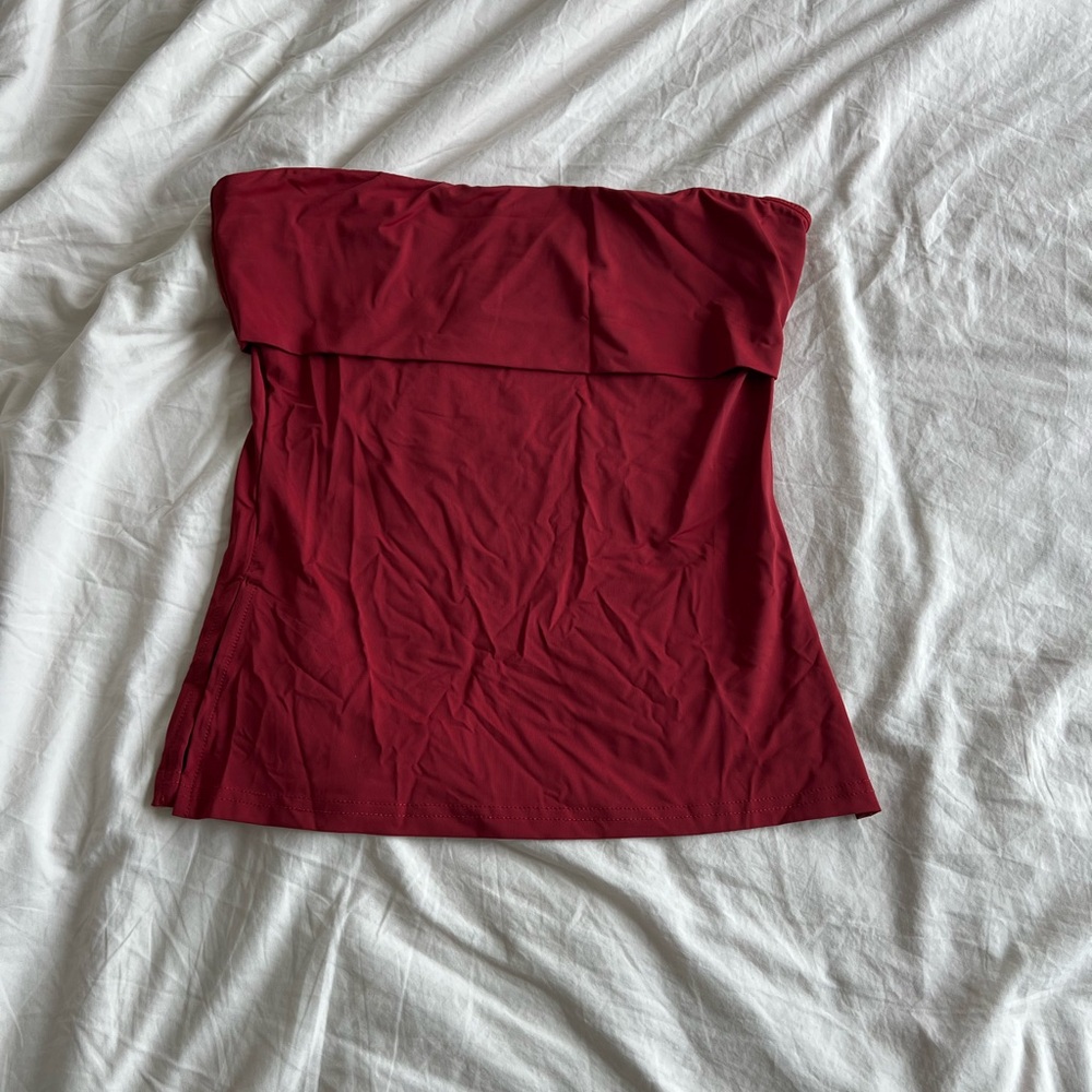 princess polly red tube top